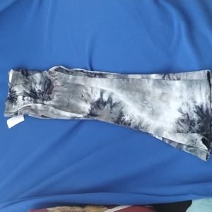 NY LA charcoal black tie dye pants
